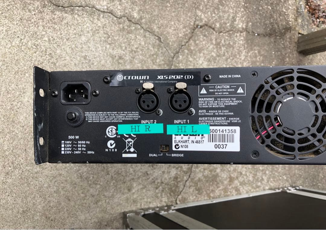 【美品】Amcron XLS202 アムクロン パワーアンプ