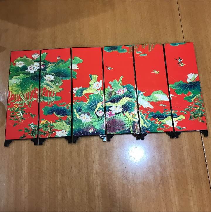 漆器 飾り屏風