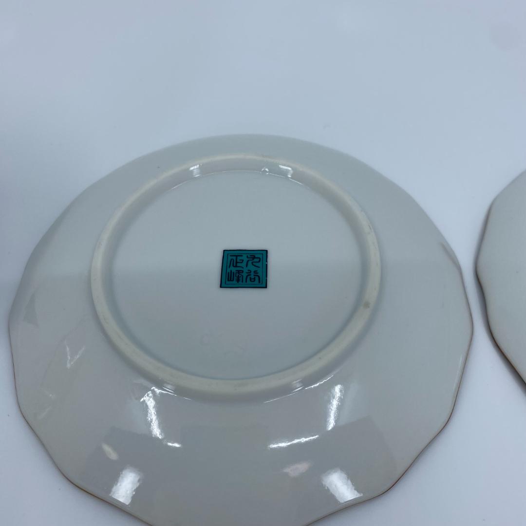九谷焼 西峰窯 はっすん 小皿 花鳥 12.5cm 平皿 5枚 セット