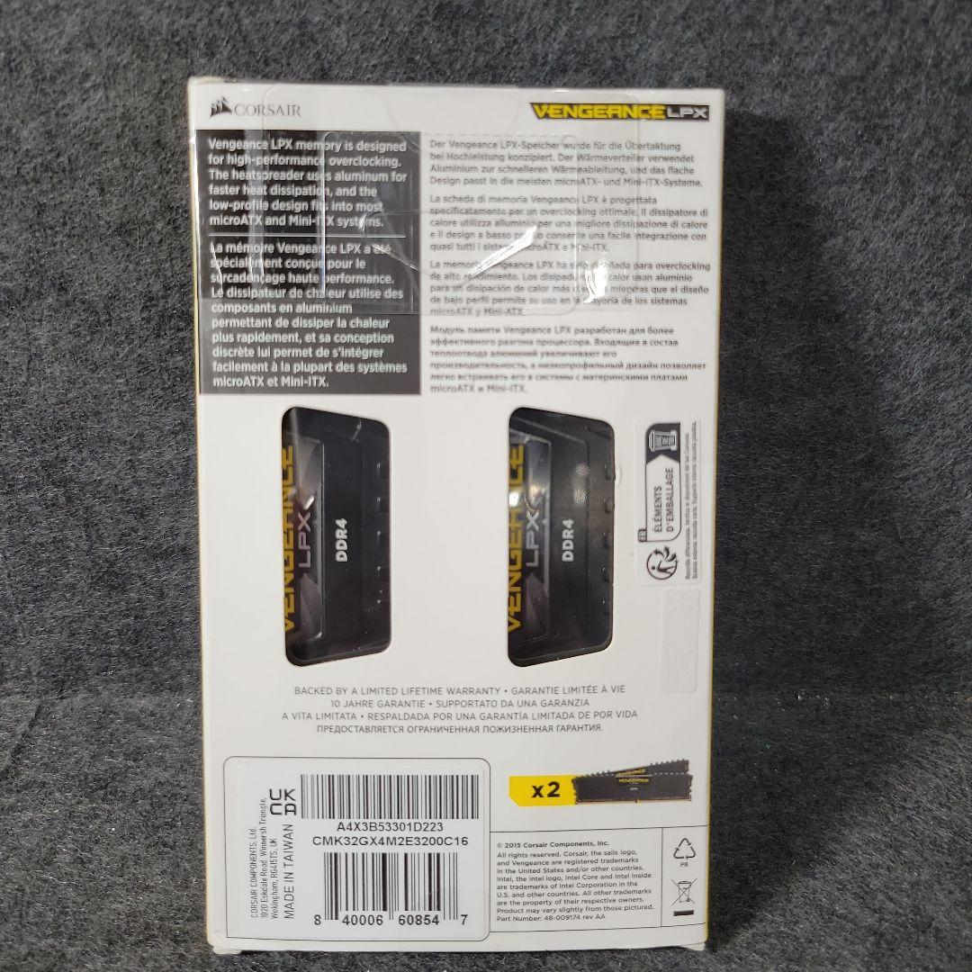 CORSAIR DDR4-3200MHz デスクトップPC用
