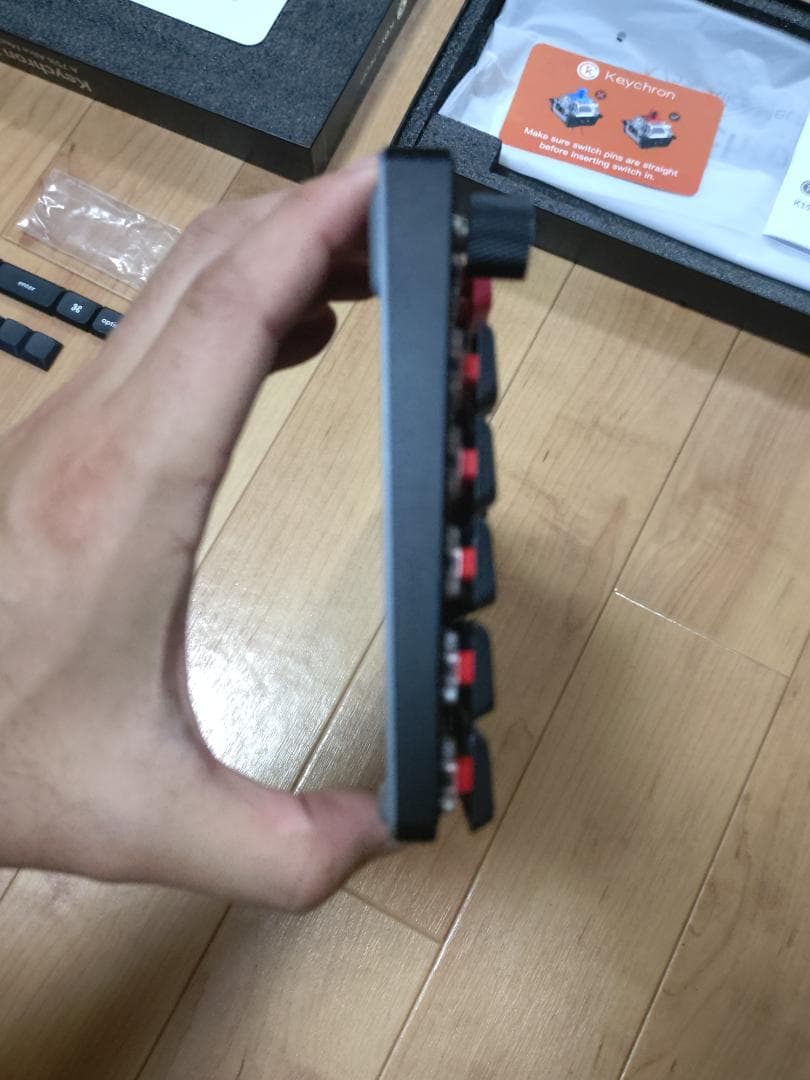Keychron K15 PRO 赤軸 アリスレイアウト ロープロファイル