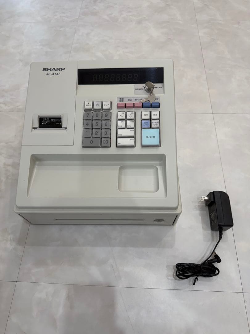 SHARP XE-A147 レジスター ACアダプター付き