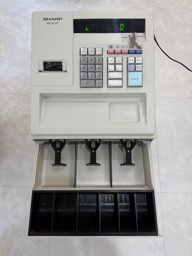 SHARP XE-A147 レジスター ACアダプター付き