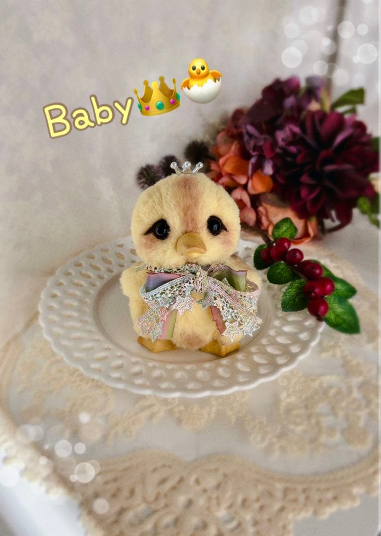 ☆★ハンドメイドぬいぐるみ★☆ Kingアヒルベビーちゃん