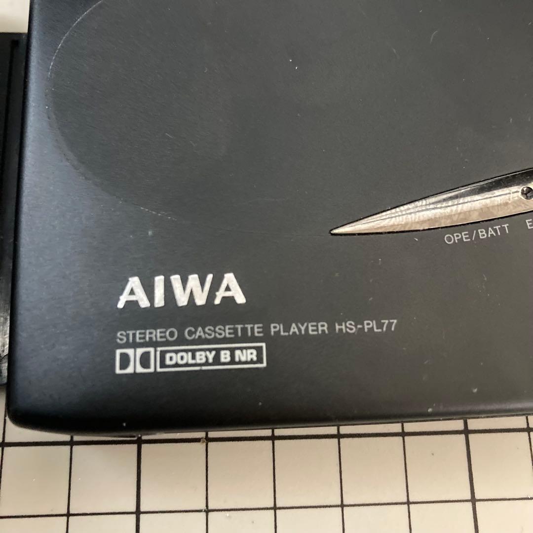 AIWA カセットプレーヤー ウォークマン型 HS-PL77 ジャンク品