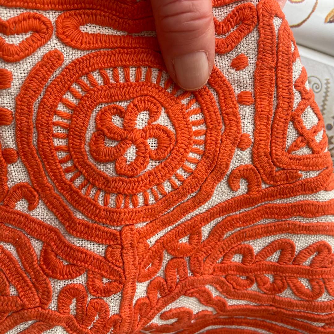 La Renaissance至宝イーラーショシュ希少橙54c聖なる刺繍伝統守護