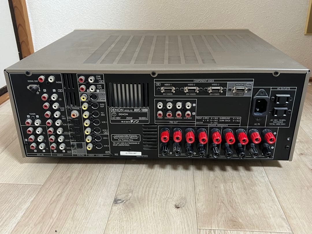 DENON AVC-1890 サラウンドアンプ リモコン付