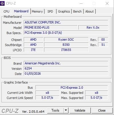 【訳あり・動作保証付き】Asus Prime B350-Plus