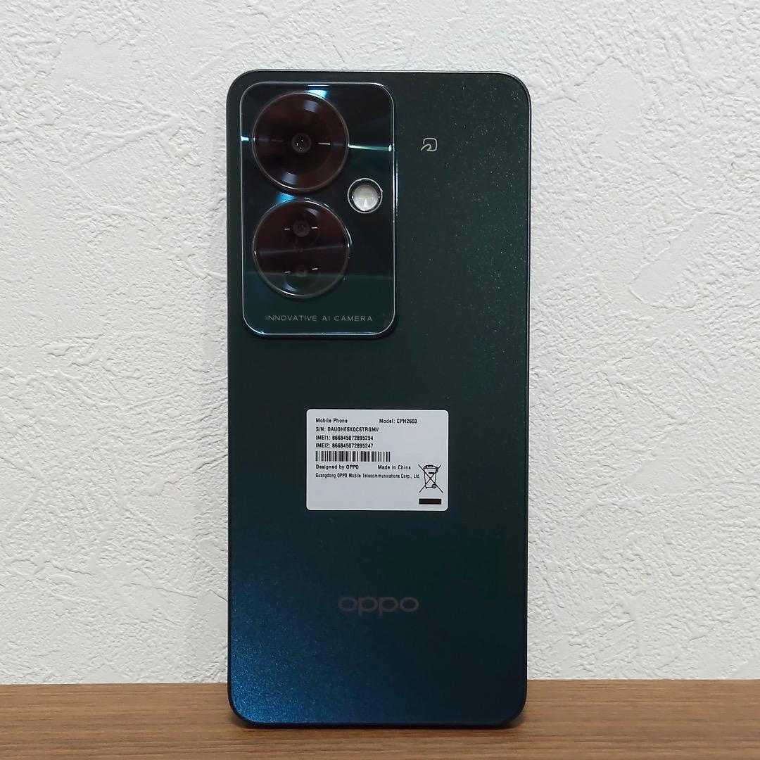 【美品】OPPO Reno 11 A CPH2603 ダークグリーン