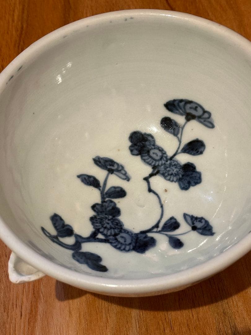 古伊万里　片口　染め付け　富貴長春