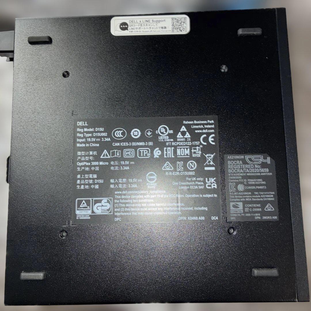 Windowsデスクトップ DELL Optiplex Micro 3000
