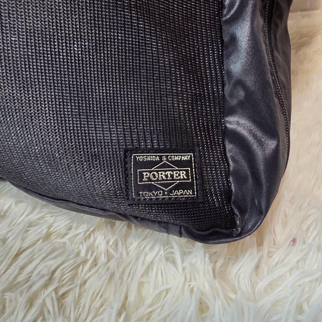 【美品】PORTER ポーター スナックパック ポーチ L トラベル ブラック