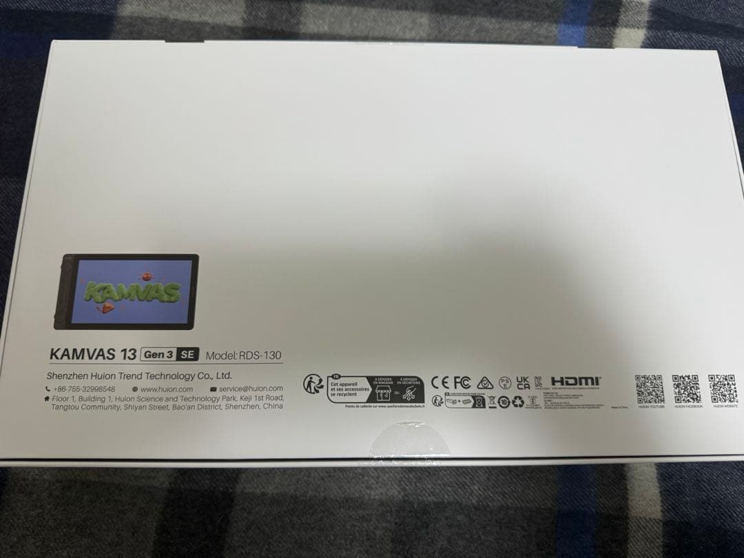 【新品開封確認のみ】HUION 液晶ペンタブレット Kamvas Gen3 SE