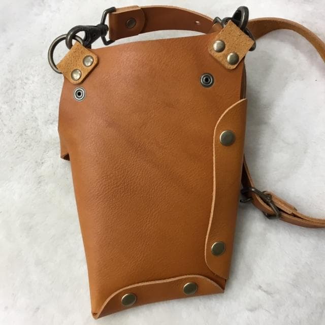 シザーケース　トリマーケース　ハンドメイド　栃木レザー　美容師　トリマー