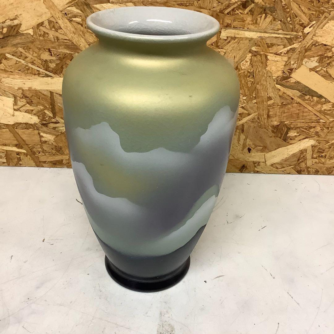 和モダングラデーション陶器花瓶大型（ら-98）