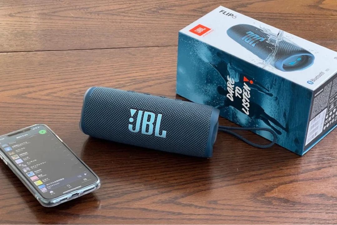 【最安値】JBL Flip 6 ポータブルBluetoothスピーカー ブルー