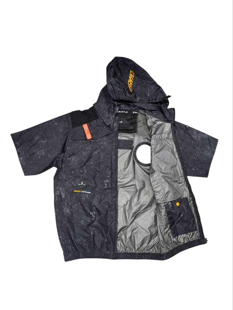 BURTLE　ハイバック半袖空調服　ストームブラック　М