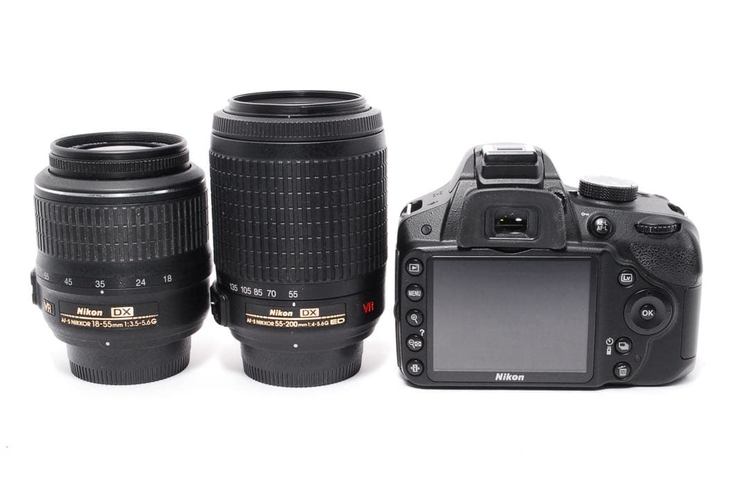 ショット数少なめ◆Nikon D3200◆一眼レフカメラ◆すぐ使える◆スマホ転送