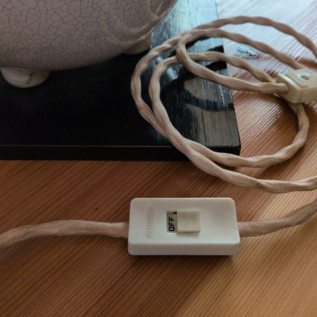 電熱式風炉　陶器製 スイッチ付き電源コード