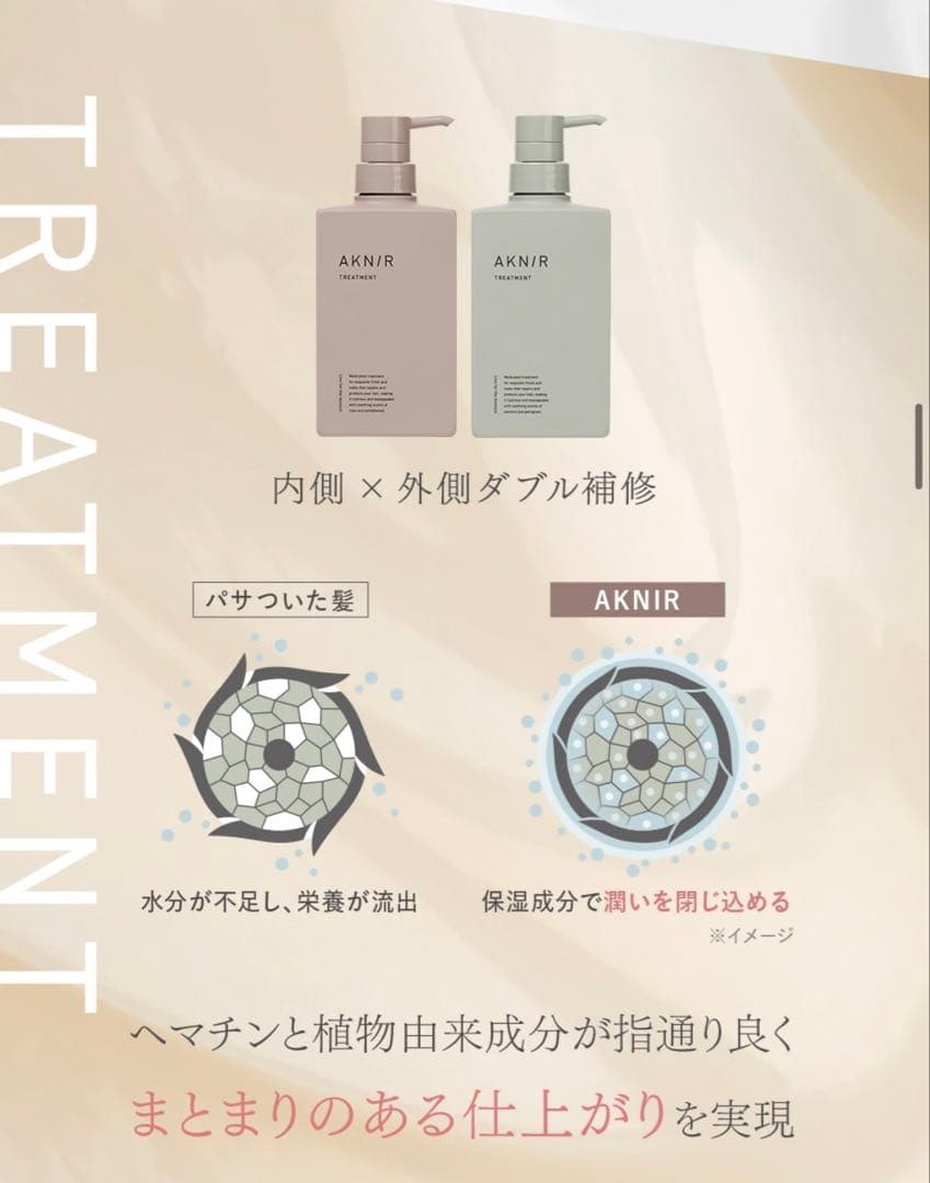 AKNIR シャンプー詰替・トリートメント詰替・スカルプセラム・ヘアマスクセット