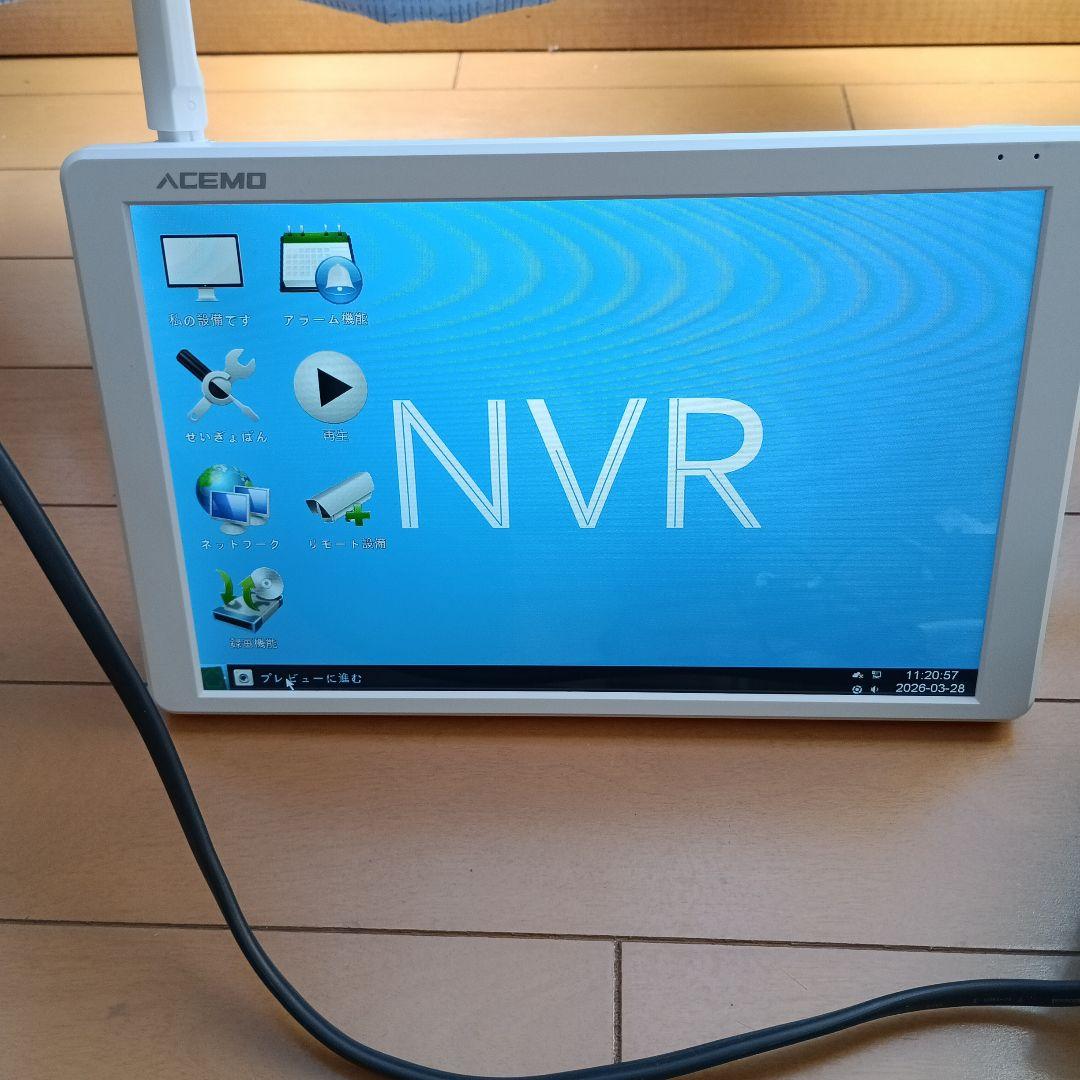 ACEMO NVR 4チャンネル監視カメラセット