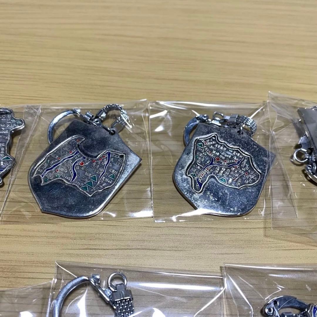 地図 都道府県 キーホルダー 昭和レトロ 中部地方