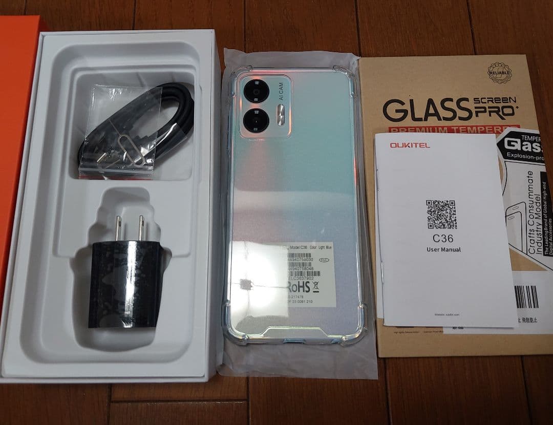 OUKITEL C36 スマートフォン 本体新品 ＋ガラスフィルム付き