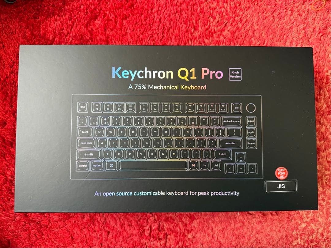 【極美品】Keychron Q1 Pro 日本語配列(JIS) ホワイト 茶軸