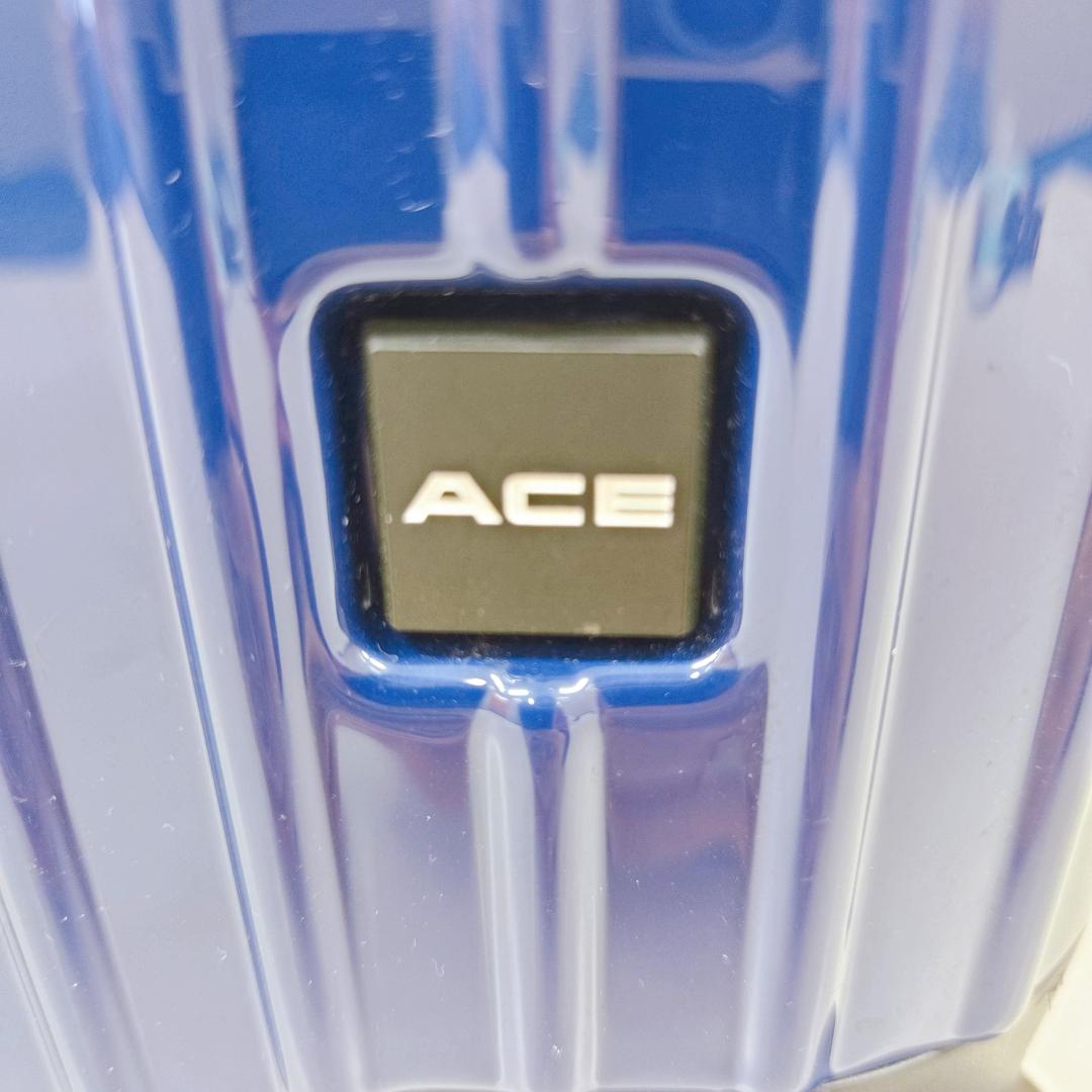 【美品】ACE スーツケース キャリーケース ブルー Sサイズ 34L
