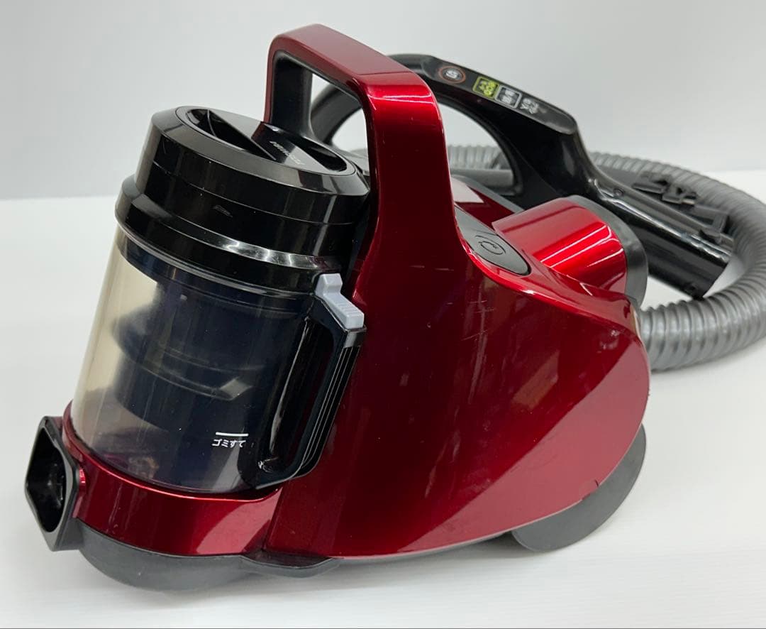 中古　掃除機　本体　東芝 VC-CF31 サイクロン 赤　ダスト　ホースセット