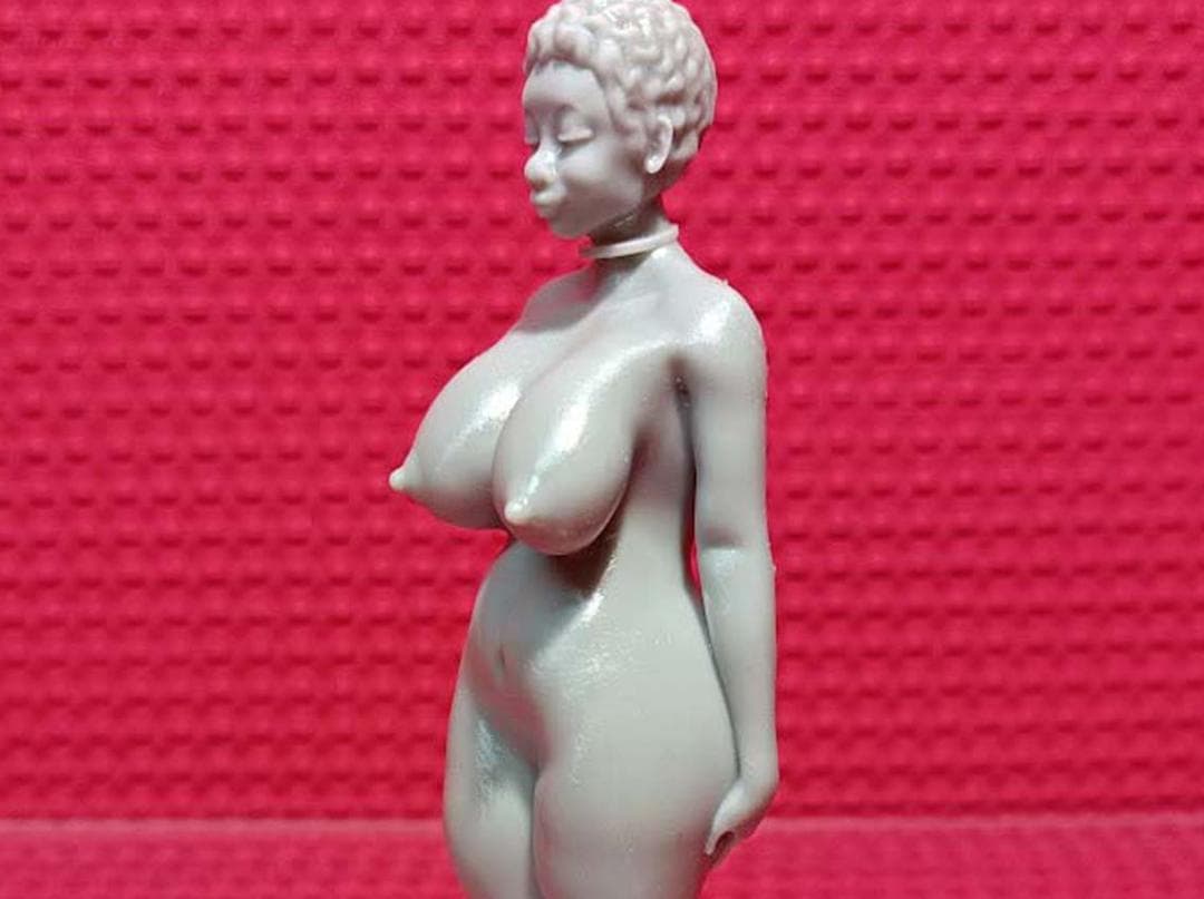 美的工房　「ムチムチの黒人」　オリジナル品　創作品　フィギュア　樹脂製