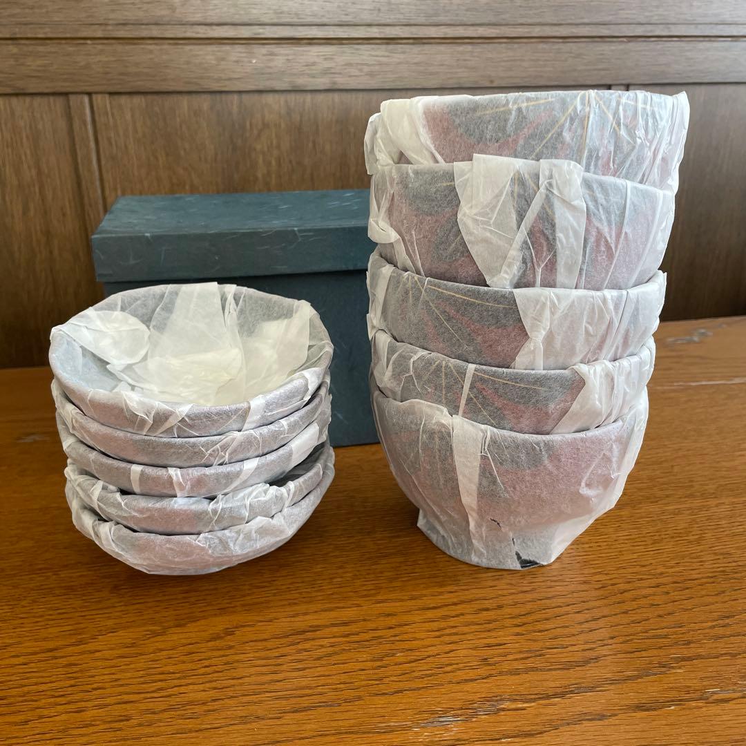 越前漆器　お椀　5点セット　蓋付お椀　通産大臣指定　内閣総理大臣賞受賞品