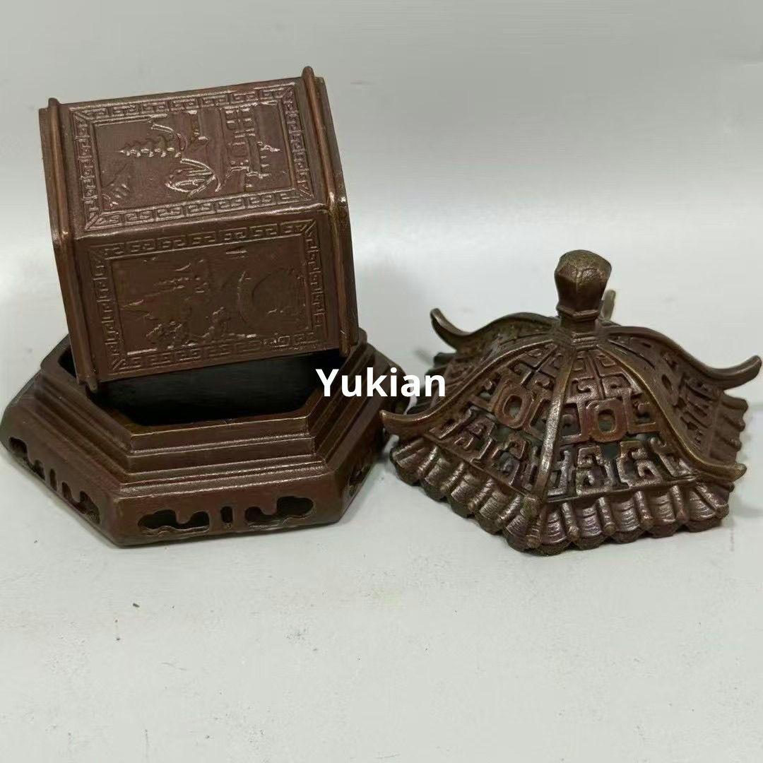 香炉 分体 六景亭台香薫炉 薫香炉 装飾品 工芸品 美術品