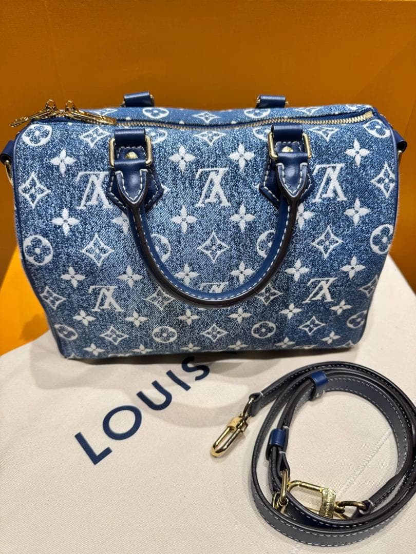 Louis☆ Vuittonモノグラム ハンドバッグ~~デニムカラー