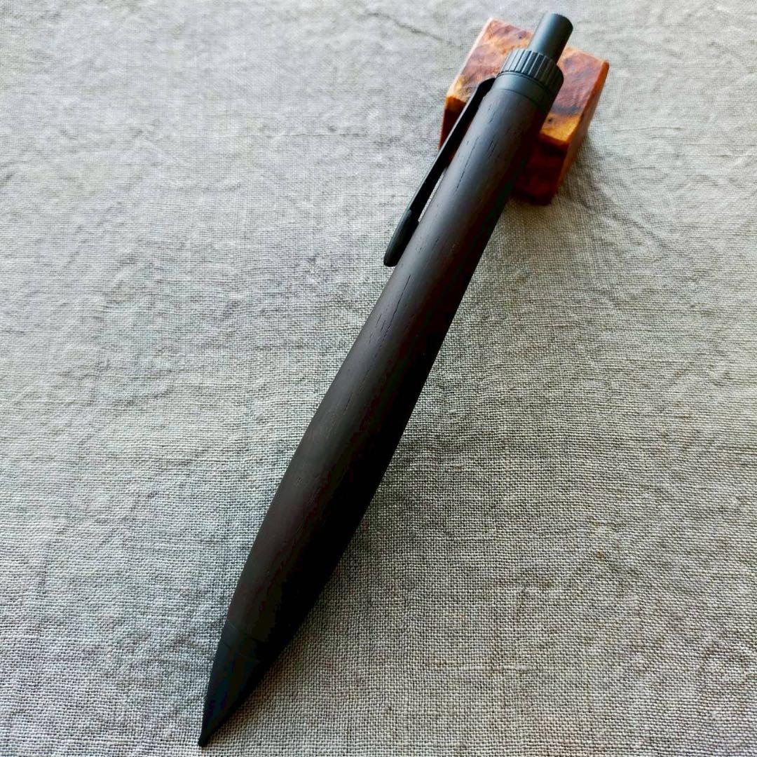ブラジリアンローズウッド　ハンドメイド　木軸シャープペン　0.5mm　ブラック