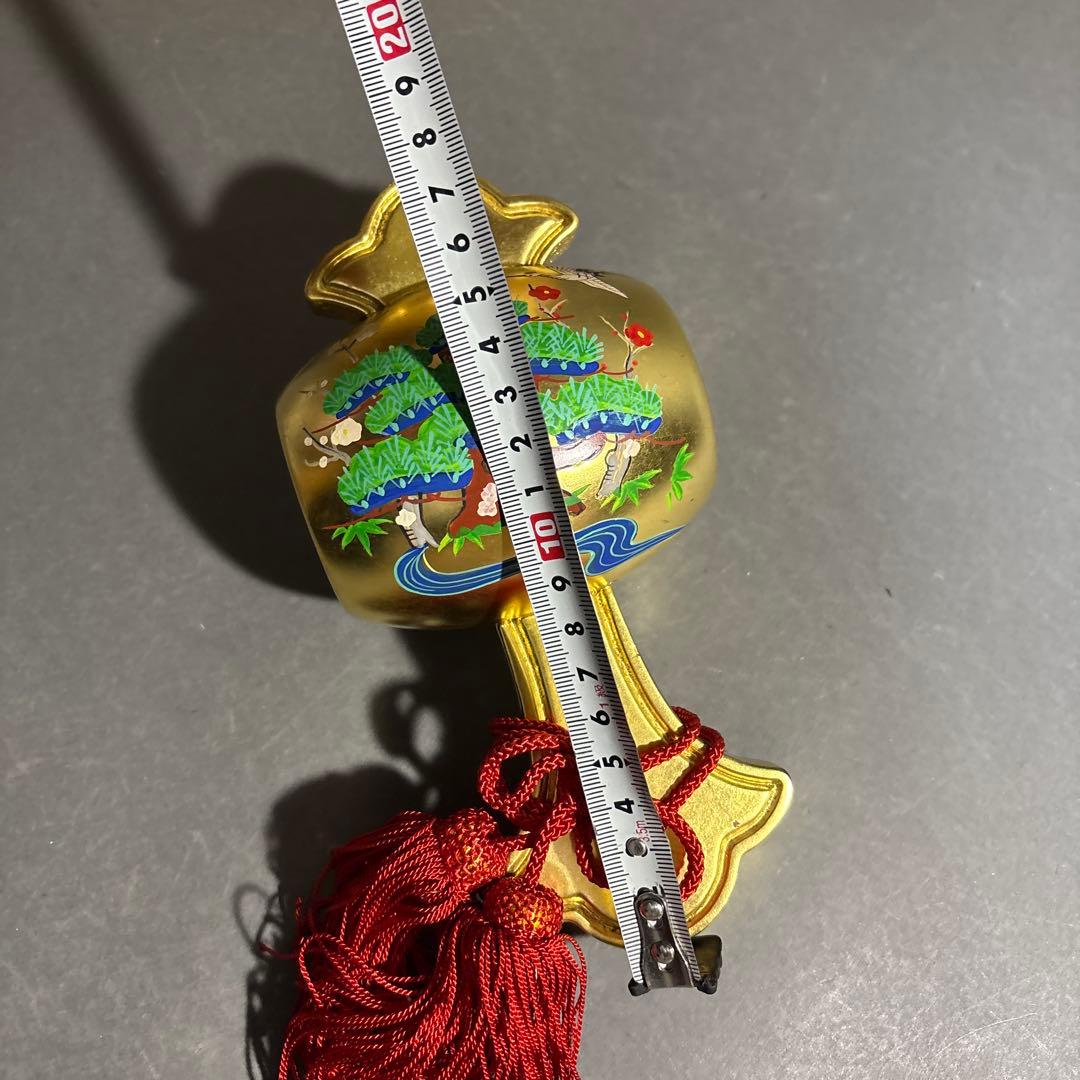 中村湖彩　金箔　木槌　共箱