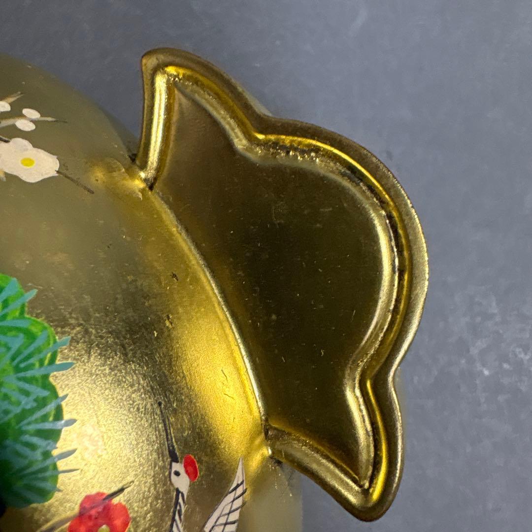 中村湖彩　金箔　木槌　共箱
