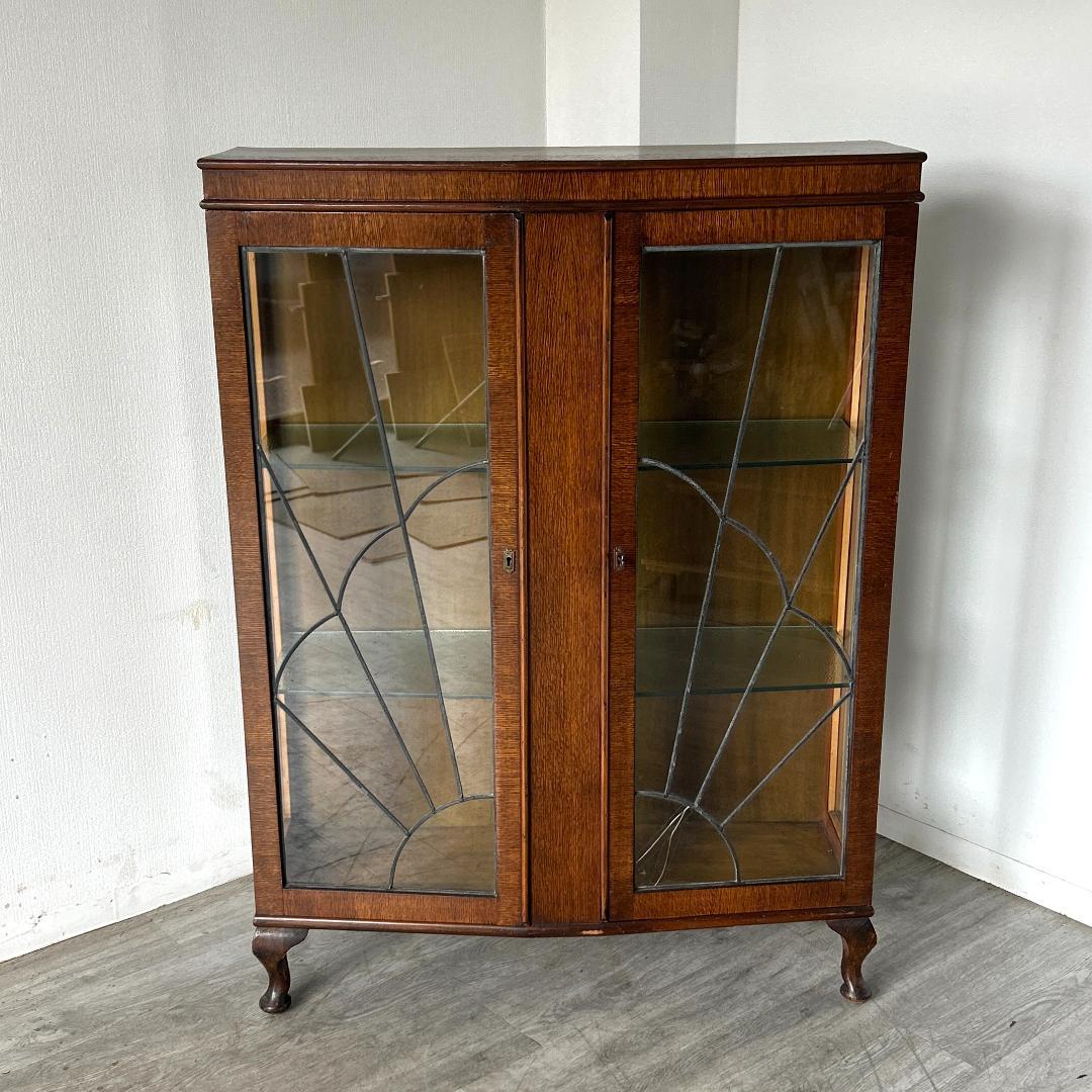 イギリス アンティーク家具 ディスプレイ キャビネット 1930年 1000A