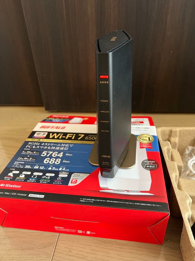 ルーター・ネットワーク機器 BUFFALO Wi-Fi6 PREMIUM AX6 WSR-5400AX6S