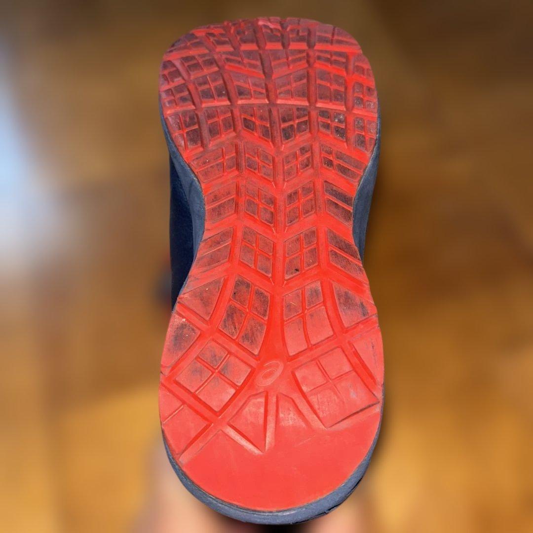 アシックス安全靴　CP307 BOAネイビー/オレンジ25.5