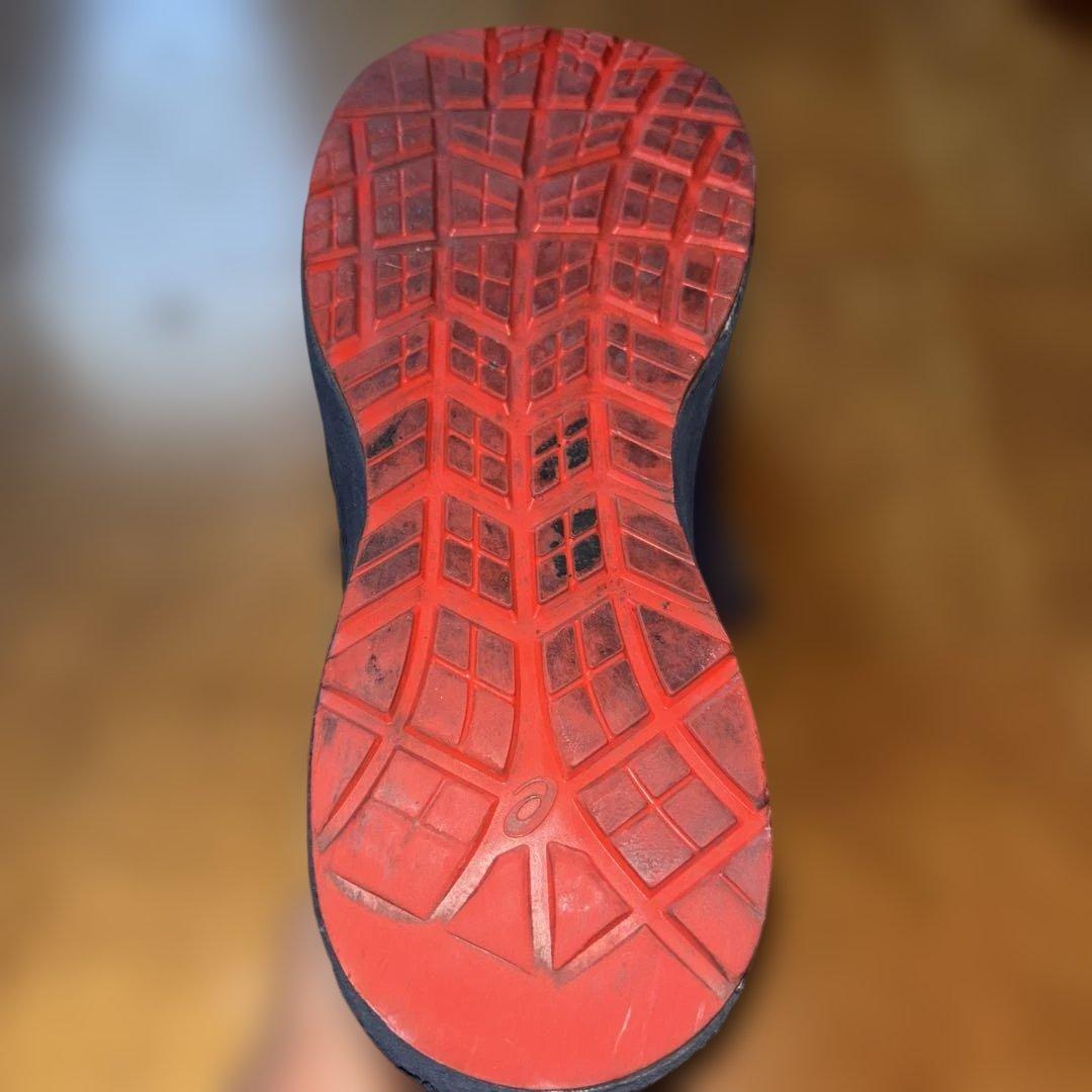 アシックス安全靴　CP307 BOAネイビー/オレンジ25.5
