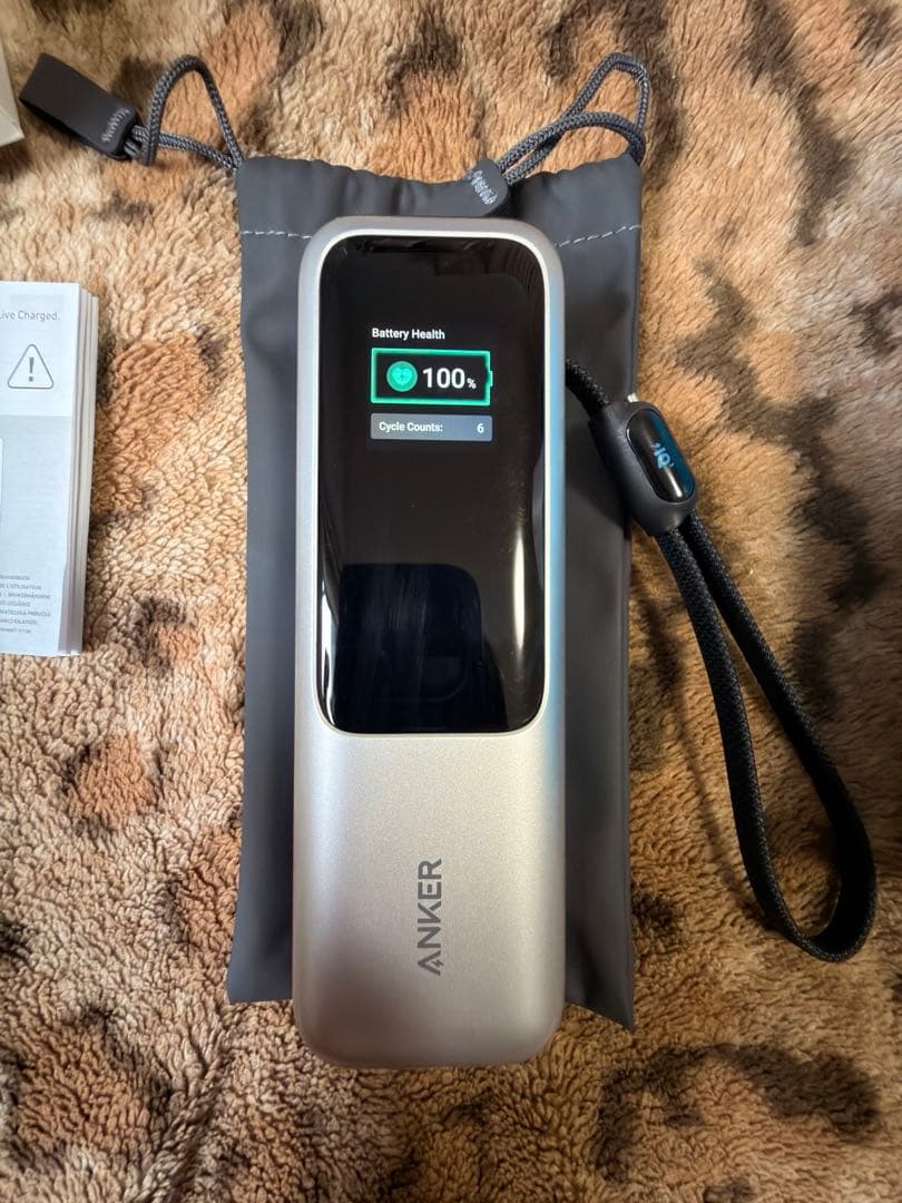 Anker Power Bank (25000mAh巻取り式USB-Cケーブル)