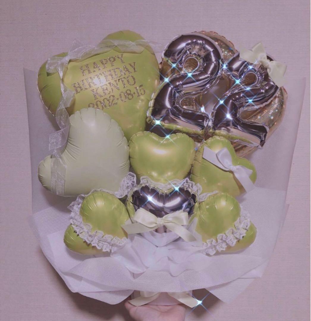 バルーンギフト　バルーンアレンジ 生誕祭　誕生日　推し活　フラスタ　卓フラ