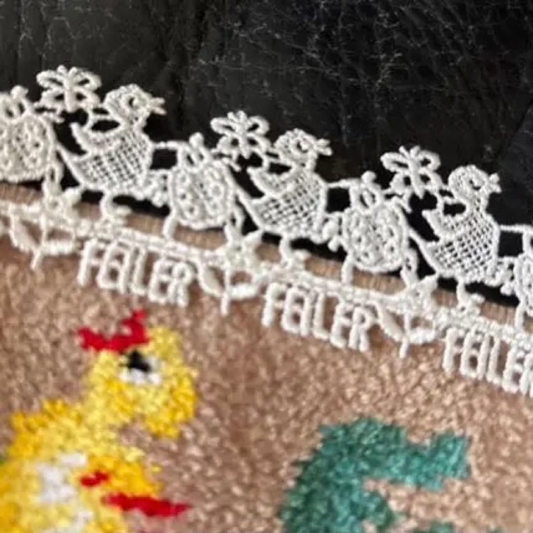 フェイラー 近沢レース　コラボタオルハンカチ　ベージュ　ハイジ　新品FEILER