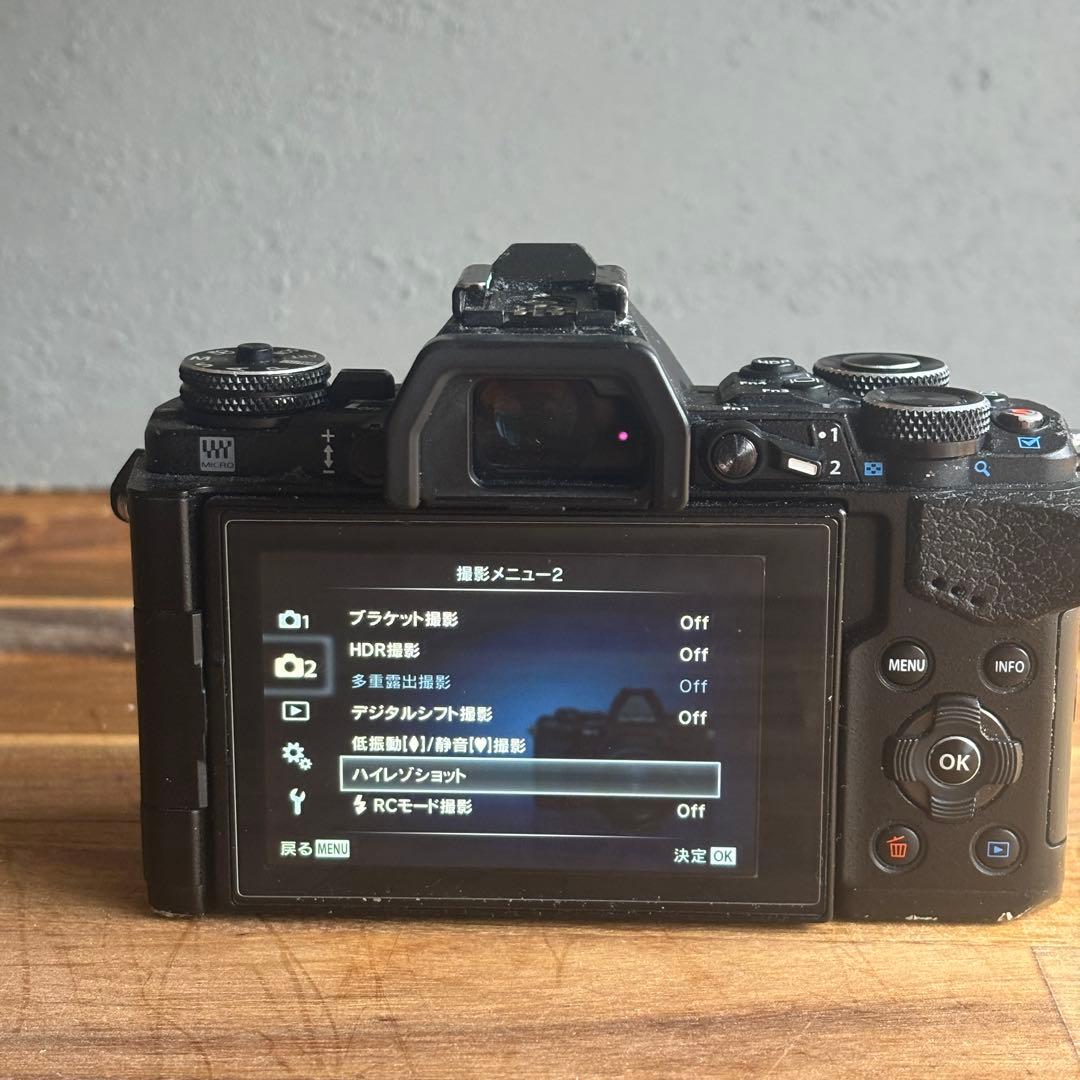 olympus om-d e-m5 markii ズームレンズ　テレコンバーター