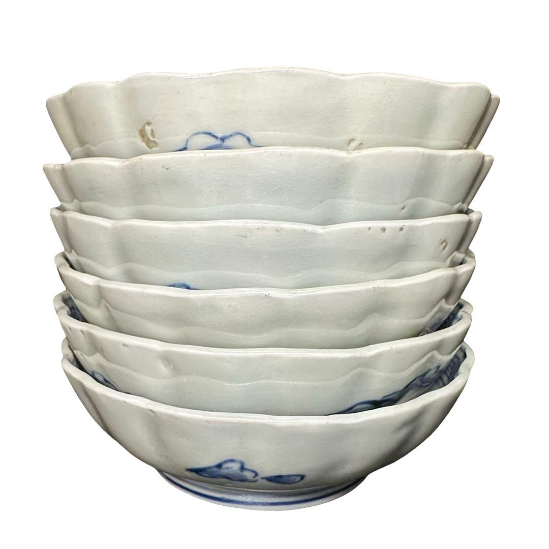 ★ 古伊万里 山水図 膾皿 6枚/食器！★