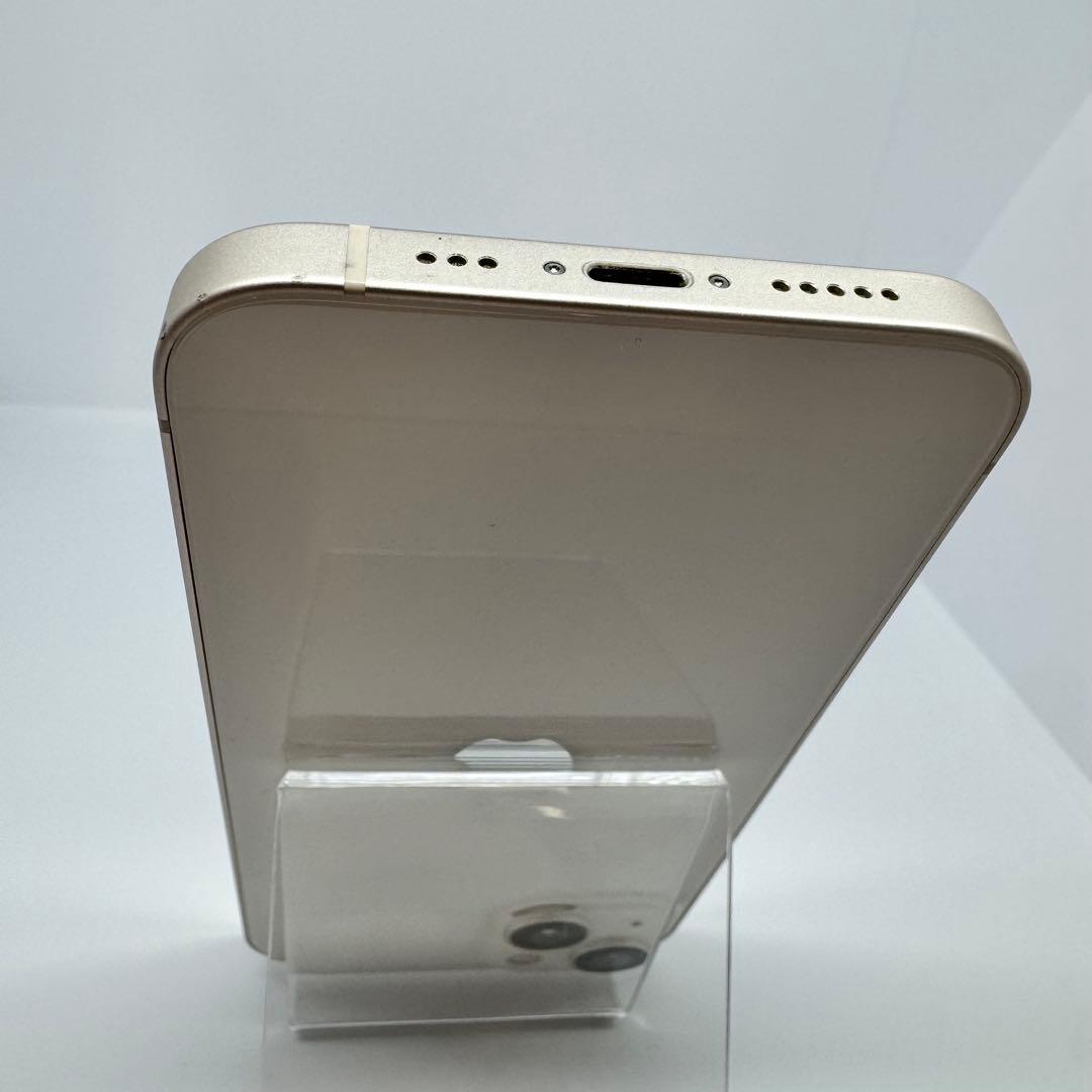 【美品】iPhone 13 128GB WHITE 大容量新品バッテリー100%