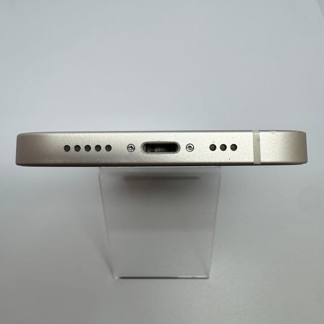 【美品】iPhone 13 128GB WHITE 大容量新品バッテリー100%