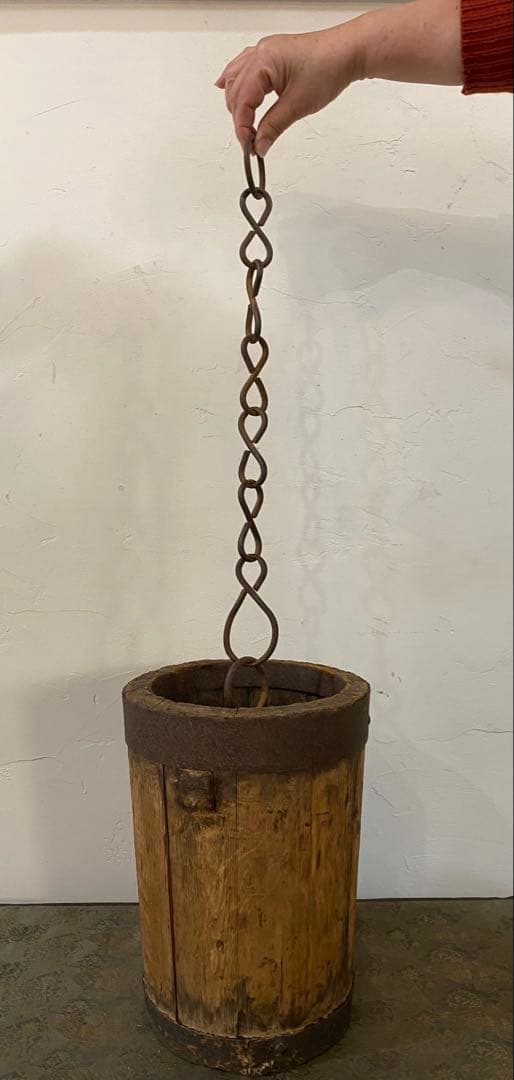 骨董　つるべ　花器