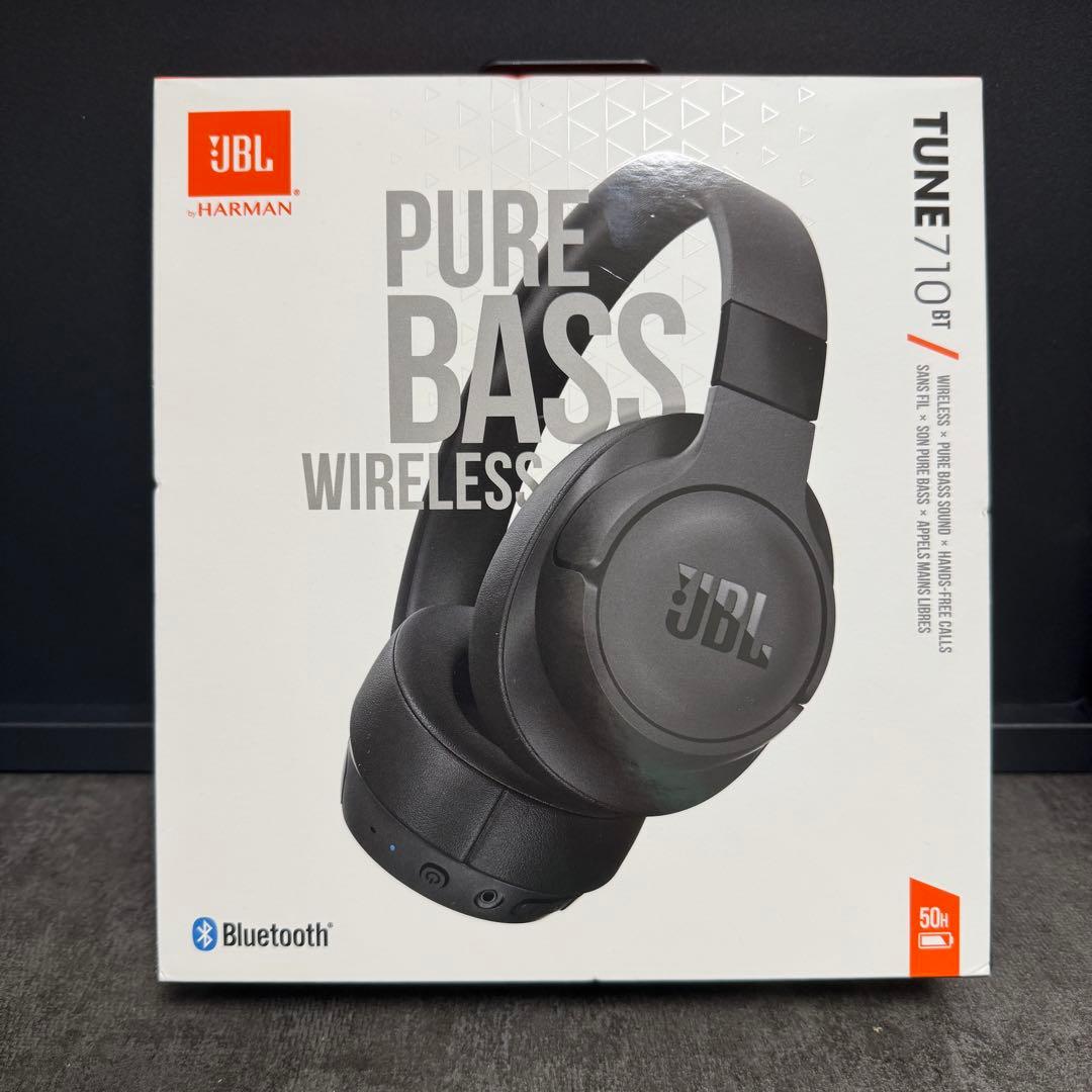 JBL TUNE 710BT ワイヤレスヘッドホン ブラック Bluetooth